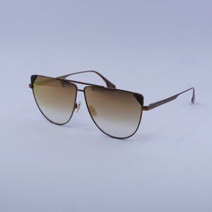 Victoria Beckham VB239S 230 Sunglasses Brown Aviator Frame, Brown Lenses